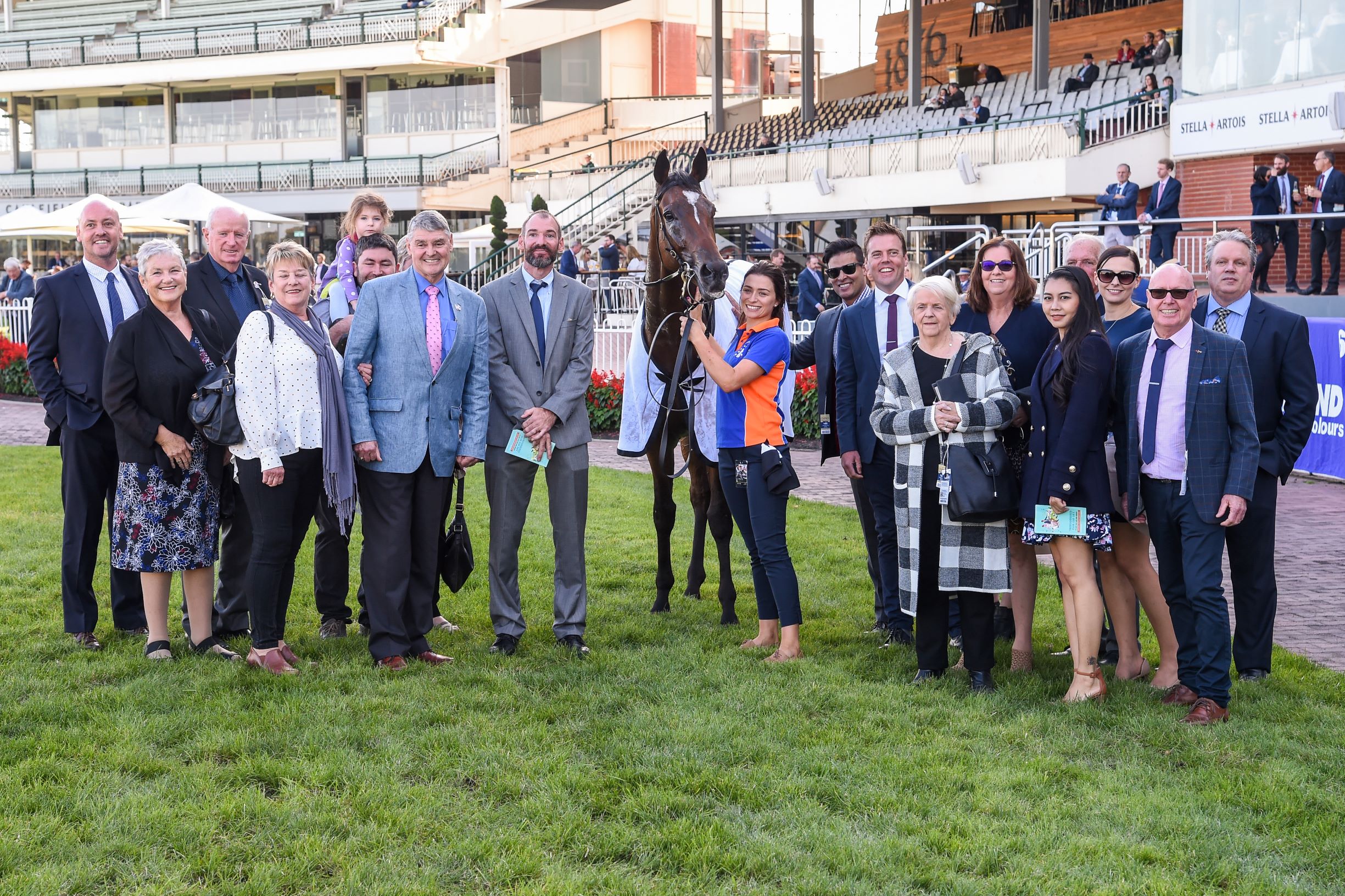 Connections of Secret Blaze after winning the Thoroughbred Club Galilee Series Final